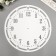 Plastic plastic stencil "Watch" D-30 cm