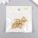 Decor for creativity metal, enamel "White bee" 2.4x2.1 cm