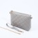 Bag Cross-Bodi with a zipper, gray color