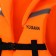 Safety vest with Yugana headrest, size 48-54, orange