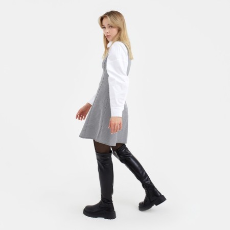Women's dress Mist p. 44, black/white-1