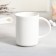 Tea couple ceramic "Enjoy", mug 200 ml, saucer 17.8x13.3 cm, white color