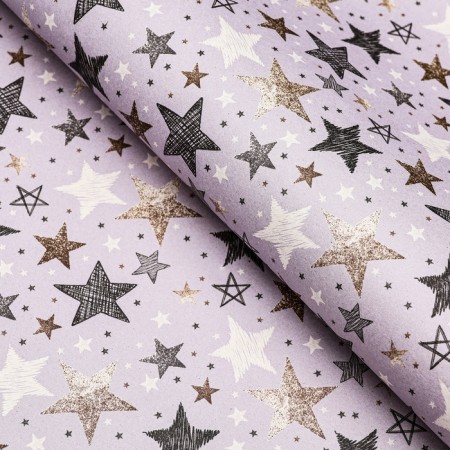 Packaging paper, craft "Stars", 70 x 100 cm, 1 sheet-1