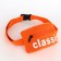 Bag for the belt Classik, 17*6*10, lightning departure, lining 10cm sling, orange