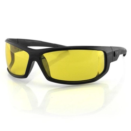 AXL glasses black with yellow antifog lenses