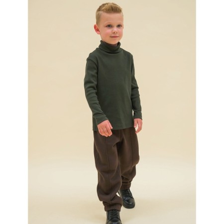 Turtleneck for a boy Pelican, height 134 cm, khaki color-7