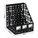 Paper tray Vertical Istanm, Devil, 4 departments, black
