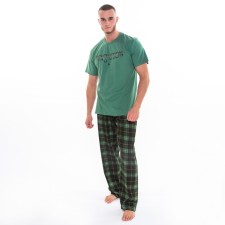 Set (T -shirt/pants) male, green/cage, size 46