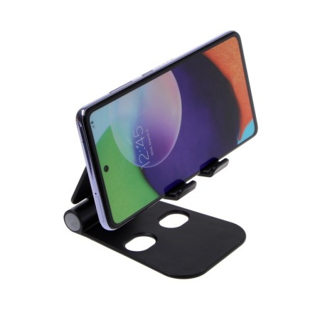 Luazon phone stand, adjustable height, silicone inserts, black-3