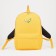 Youth backpack from lightning textiles, external pocket, handbag, yellow color