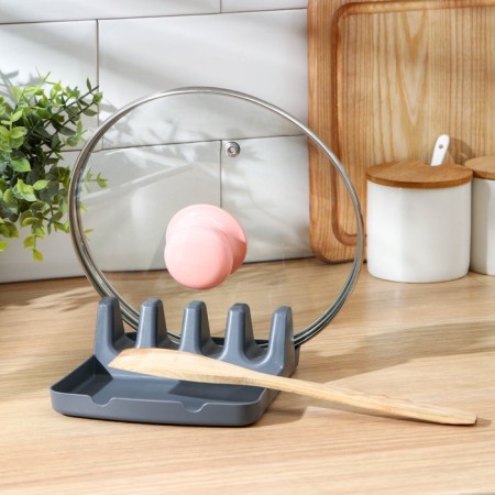 Stand for covers and kitchen utensils, 14 × 18 × 5 cm, color mix-1