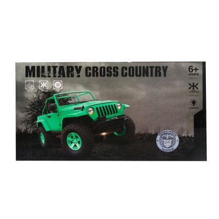 Army radio -controlled jeep, works on batteries, green color-5