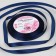 Satin tape, 10 mm × 23 ± 1 m, color dark blue No. 38