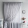 Tulle "vintage", size 400x270 cm, gray color