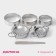 A set for modeling dumplings of the share "sour cream", 6 objects, stainless steel
