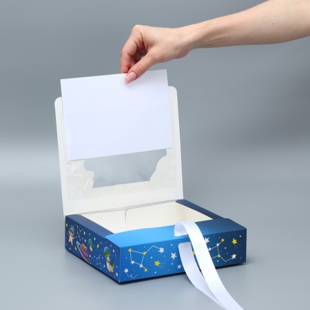 Gift-firing box, packaging, “space animals”, 20 x 18 x 5 cm-1
