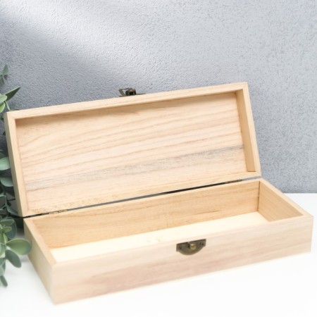 Casket wood under the painting "rectangular with hook" 24x9.5x6 cm-2