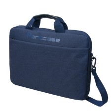 Business bag, lightning department, external pocket, blue color