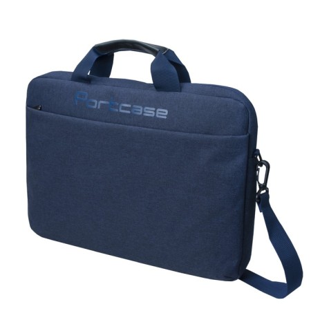 Business bag, lightning department, external pocket, blue color