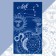 Terry Ethel towel "Zodiac Signs: Leo" Blue, 67x130 cm, 100% cotton, 420g/m2