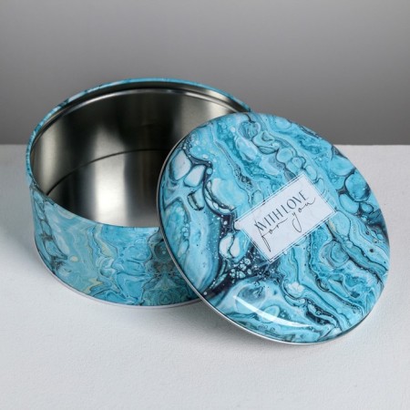 A set of gift tin boxes "With love for you", 17 x 17 x 8 cm-2
