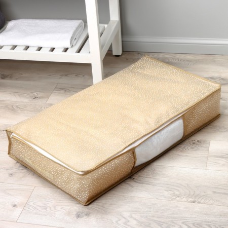 COVFR for storing things “POINTS” with PVC, 80 × 45 × 15 cm, beige color-9