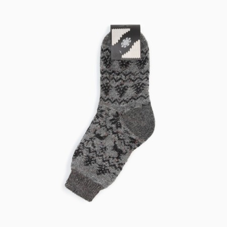 Male woolen socks "Winter-winter" color dark gray, size 25-3