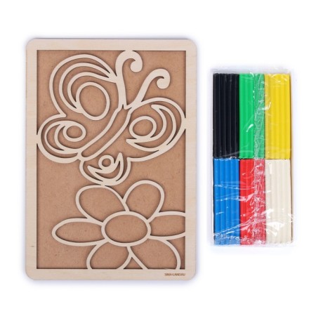 Plasticine pictures "Butterfly" 148x210 mm-3