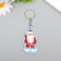EVA keychain "Grandfather Moroz transfers hello" 3.5x5.5 cm