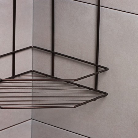 Corner regiment for the bathroom 2-long economy, 220 × 220 × 115 mm, color copper spark-3