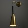 Bra "drop" E27 40W gold 10x10x35-135cm