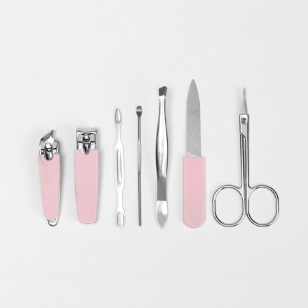 Manicure set "Juice", 7 items, in case, color mix-11