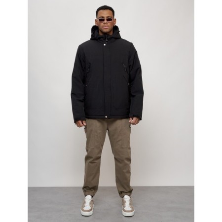Sports male jacket, size 48, black color