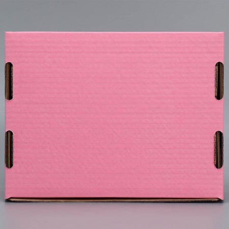 Box a gift team with a window, packaging, “pink” 27x10x21 cm-3