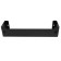 Metal shelf 275x67 mm for storage on a perforated panel, black