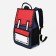 Baby backpack on lightning, blue/red color