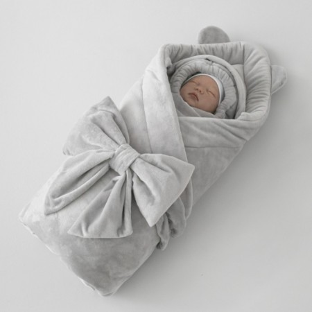 Set for discharge Winter Kinderlitto "Bear", 5 items, height 56-62 cm, color gray color-5