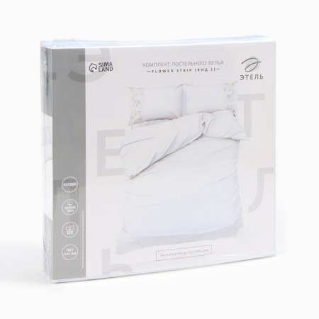 Bedding Ethetel duet Flower Strip (View 1) 143x215 cm - 2 pcs, 220x240 cm, 50x70 cm -2 pcs, pryl-6