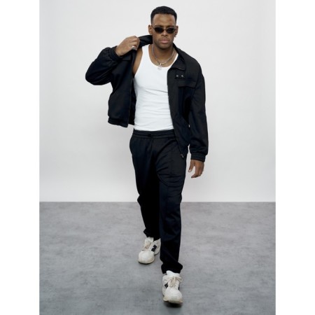 Sports suit men's, size 52, black color-7