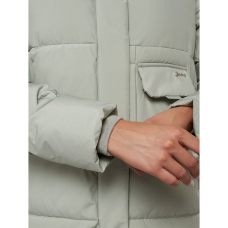 Coat insulated winter female, size 44, color light green-16