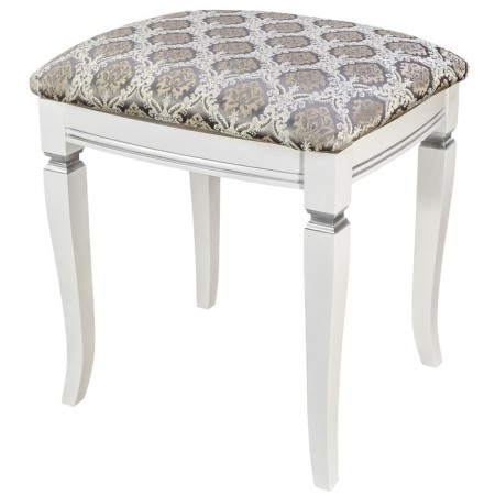 Vasco banquet in 106n, 420x470x490, white/silver/Marcus silver