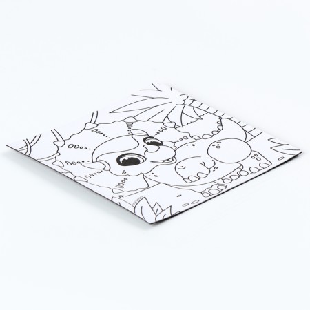 Magnet Coloring "Dino", 10 × 10 cm-2