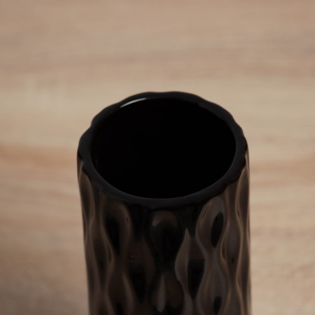 VAZ Coramics Table "Tiago" loops, 18x6.5 cm, black-1
