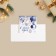Mini-postcard "Happy New Year!" Christmas balls, 7 x 7 cm, New Year