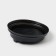 Plastic disposable lid for a glass black, with a valve, d = 9 cm