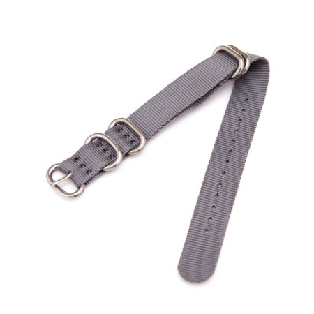 Solomon watch strap, 18 mm, l-27 cm, gray-1