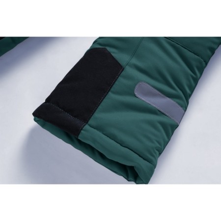 Ski pants for girls, height 98 cm, dark green color-5
