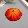 Budon on the leg for decoration "Orange orebeckia" 6.5x6.5 cm