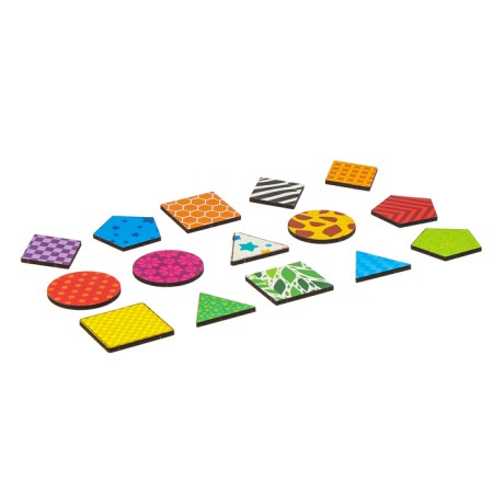 Wooden cards "Figures" set of 15 cards: 5.5 x 8.3 cm-7