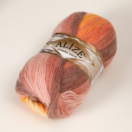 Yarn "Angora Gold Batik" 20% wool, 80% acrylic 550m/100g (4741)-1
